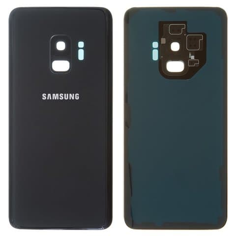 Задня кришка Samsung SM-G960 Galaxy S9, чорна, Midnight Black, із склом камери, Original (PRC) | корпус, задняя панель аккумулятора, АКБ, батареи