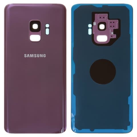 Задня кришка Samsung SM-G960 Galaxy S9, фіолетова, Lilac Purple, із склом камери, Original (PRC) | корпус, задняя панель аккумулятора, АКБ, батареи