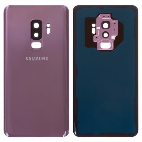 Задня кришка Samsung SM-G965 Galaxy S9 Plus, фіолетова, Lilac Purple, із склом камери, Original (PRC) | корпус, задняя панель аккумулятора, АКБ, батареи