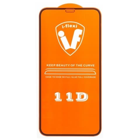 Захисне скло Apple iPhone 11, iPhone XR, сумісне з чохлом, чорне, iNobi, Full Glue, клей на усій поверхні | Закаленное защитное стекло