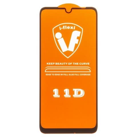 Захисне скло Xiaomi Redmi Note 7, Redmi Note 7 Pro, чорне, iNobi, Full Glue, клей на усій поверхні, сумісне з чохлом | Закаленное защитное стекло