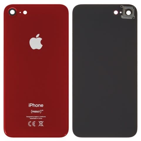 Задня кришка Apple iPhone 8, червона, із склом камери, Original (PRC) | корпус, крышка аккумулятора, АКБ, батареи