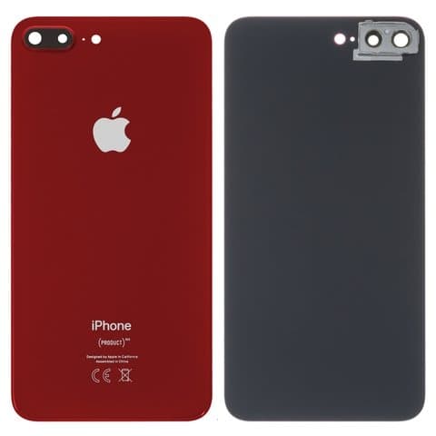 Задня кришка Apple iPhone 8 Plus, червона, із склом камери, Original (PRC) | корпус, крышка аккумулятора, АКБ, батареи