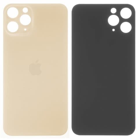 Задня кришка Apple iPhone 11 Pro, золотиста, Matte Gold, потрібно знімати скло камери, small hole, Original (PRC) | корпус, крышка аккумулятора, АКБ, батареи