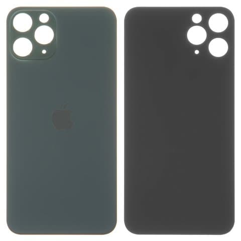 Задня кришка Apple iPhone 11 Pro, зелена, Matte Midnight Green, потрібно знімати скло камери, small hole, Original (PRC) | корпус, крышка аккумулятора, АКБ, батареи