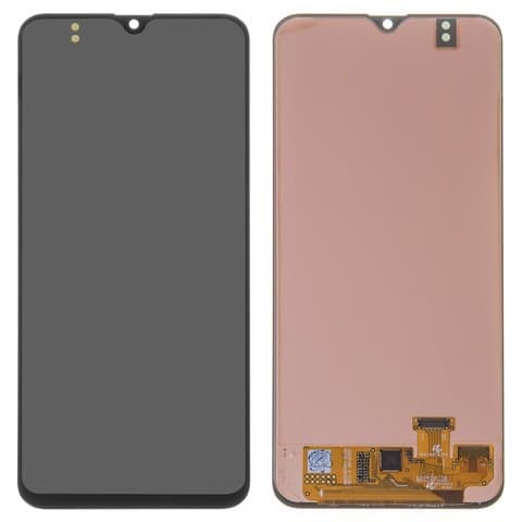 Дисплей Samsung SM-A205 Galaxy A20, SM-M107 Galaxy M10s, чорний | з тачскріном | Original (реновація), sAMOLED | дисплейный модуль, экран