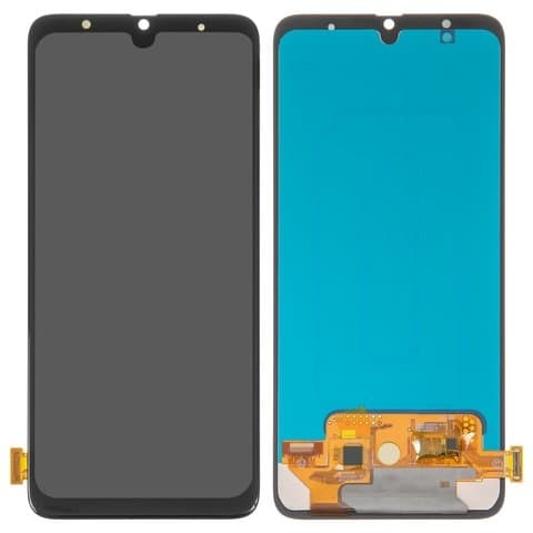 Дисплей Samsung SM-A705 Galaxy A70, чорний | з тачскріном | High Copy, OLED, с широким ободком | дисплейный модуль, экран