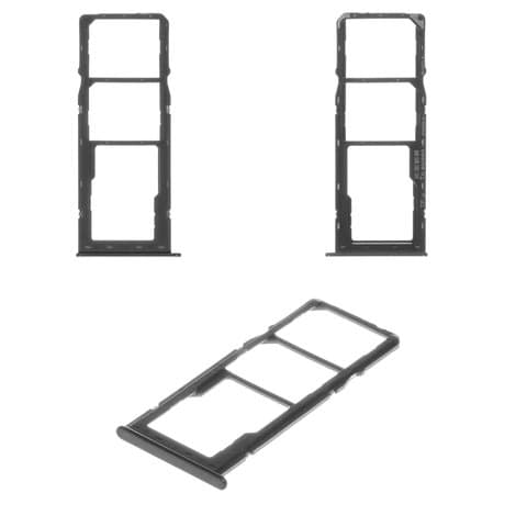 Тримач (лоток) SIM-карты Samsung SM-A107 Galaxy A10s, чорний, Original (PRC) | держатель СИМ-карты