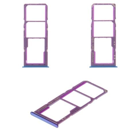 Тримач (лоток) SIM-карты Samsung SM-A207 Galaxy A20s, SM-A307 Galaxy A30s, синій, Original (PRC) | держатель СИМ-карты