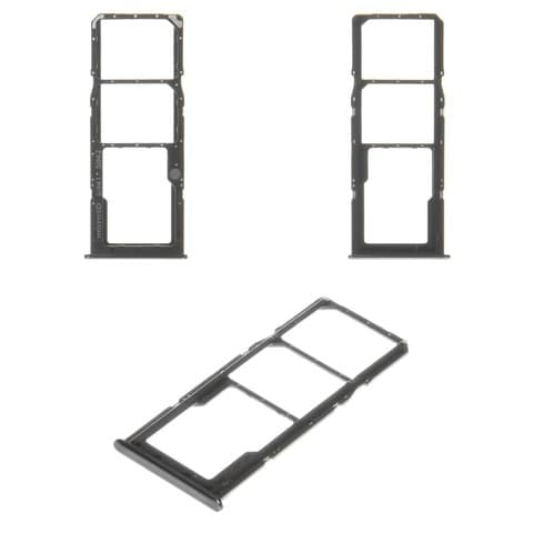 Тримач (лоток) SIM-карты Samsung SM-A507 Galaxy A50s, чорний, Original (PRC) | держатель СИМ-карты