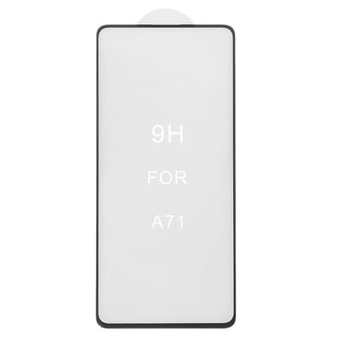 Захисне скло Samsung SM-A715 Galaxy A71, SM-N770 Galaxy Note 10 Lite, чорне, 5D, iNobi, Full Glue, клей на усій поверхні, сумісне з чохлом | Закаленное защитное стекло