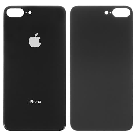 Задня кришка Apple iPhone 8 Plus, чорна, не потрібно знімати скло камери, big hole, Original (PRC) | корпус, крышка аккумулятора, АКБ, батареи