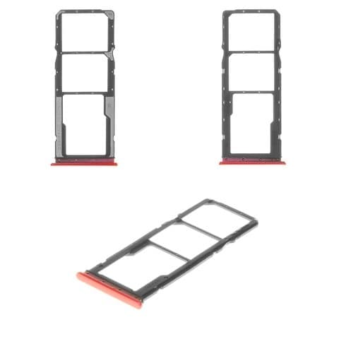 Тримач (лоток) SIM-карты Xiaomi Redmi 8A, MZB8458IN, M1908C3KG, M1908C3KH, красный, Original (PRC) | держатель СИМ-карты