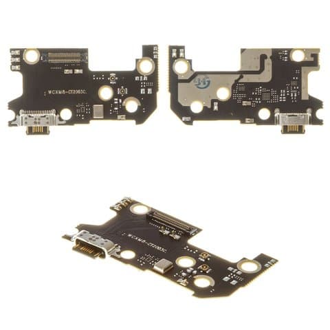 Плата зарядки Xiaomi Mi 8, M1803E1A, шлейф коннектора зарядки, с микрофоном, High Copy
