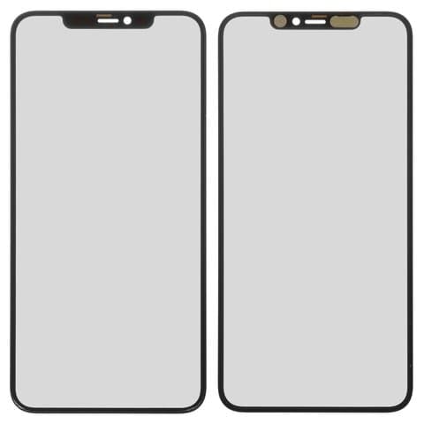 Стекло дисплея Apple iPhone 11 Pro Max, черное, с OCA-пленкой | стекло тачскрина