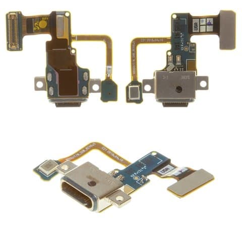 Плата зарядки Samsung SM-N960 Galaxy Note 9, шлейф коннектора зарядки, с микрофоном, Original (PRC)