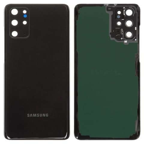 Задня кришка Samsung SM-G985 Galaxy S20 Plus, SM-G986 Galaxy S20 Plus 5G, чорна, із склом камери, Original (PRC) | корпус, задняя панель аккумулятора, АКБ, батареи