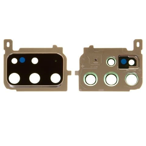 Стекло камеры Samsung SM-G985 Galaxy S20 Plus, белое, Cloud White, с рамкой, Original (PRC)