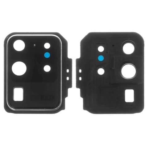 Стекло камеры Samsung SM-G988 Galaxy S20 Ultra, белое, Cloud White, с рамкой, Original (PRC)