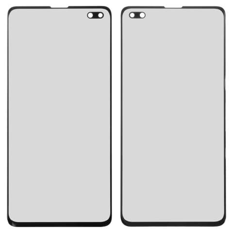 Стекло дисплея Samsung SM-G975 Galaxy S10 Plus, черное, с OCA-пленкой | стекло тачскрина