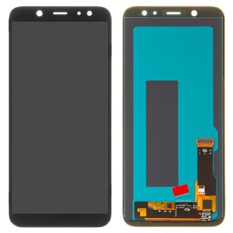 Дисплей Samsung SM-A600 Galaxy A6 (2018), чорний | з тачскріном | High Copy, OLED | дисплейный модуль, экран