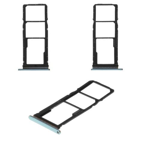 Тримач (лоток) SIM-карты Huawei P40 Lite E, голубой, Original (PRC) | держатель СИМ-карты