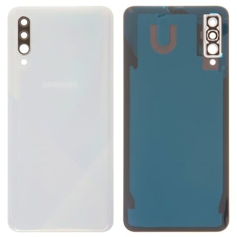 Задня кришка Samsung SM-A307 Galaxy A30s, біла, Prism Crush White, із склом камери, Original (PRC) | корпус, задняя панель аккумулятора, АКБ, батареи