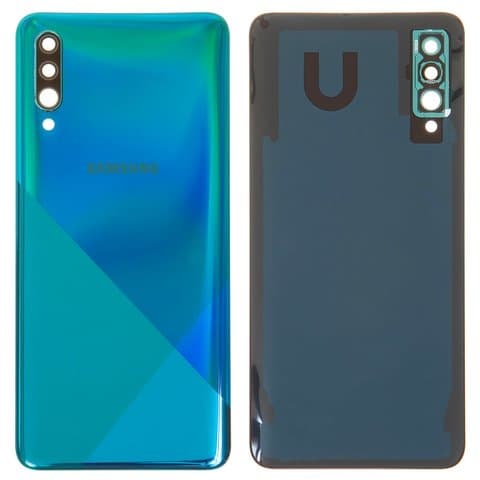 Задня кришка Samsung SM-A307 Galaxy A30s, зелена, Prism Crush Green, із склом камери, Original (PRC) | корпус, задняя панель аккумулятора, АКБ, батареи