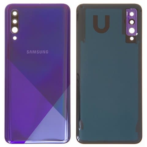 Задня кришка Samsung SM-A307 Galaxy A30s, фіолетова, Prism Crush Violet, із склом камери, Original (PRC) | корпус, задняя панель аккумулятора, АКБ, батареи