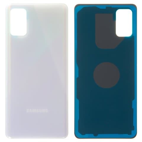 Задня кришка Samsung SM-A415 Galaxy A41, біла, Prism Crush Silver, Prism Crush White, Original (PRC) | корпус, задняя панель аккумулятора, АКБ, батареи