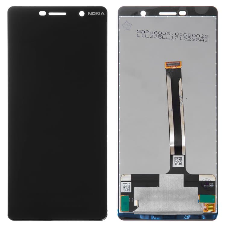 Дисплей Nokia 7 Plus, TA-1046, TA-1062, TA-1055, чорний | з тачскріном | High Copy | дисплейный модуль, экран