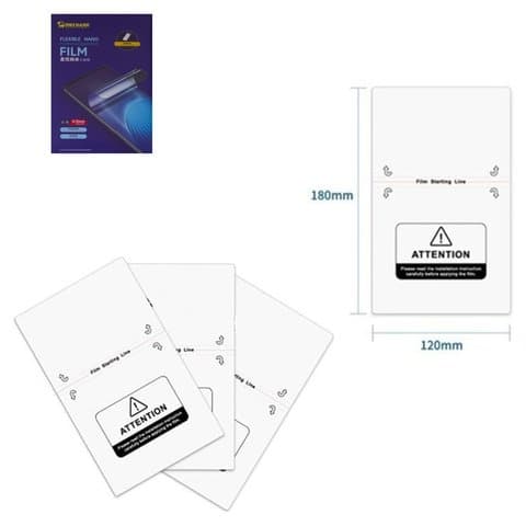 Гидрогелевая пленка Mechanic 1008 AA, Anti-Blue Light, глянцевая, 180 мм, 120 мм, 50 шт