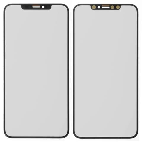 Стекло дисплея Apple iPhone XS Max, черное, с OCA-пленкой | стекло тачскрина