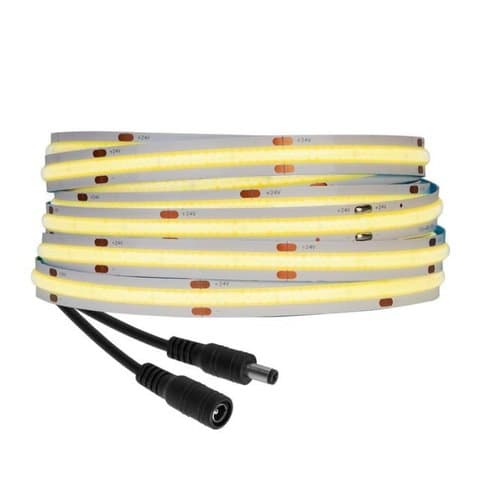 Светодиодная лента COB (480 светодиодов, холодный, білий RA90, DC 24 В, 5 м)