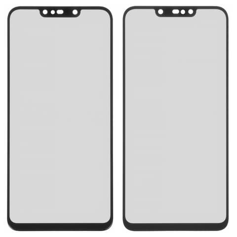 Стекло дисплея Huawei Nova 3i, P Smart Plus, черное | стекло тачскрина