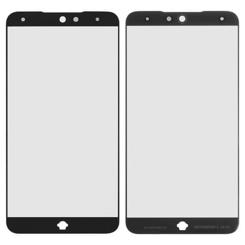 Стекло дисплея Meizu 15 Lite, M871H, черное | стекло тачскрина