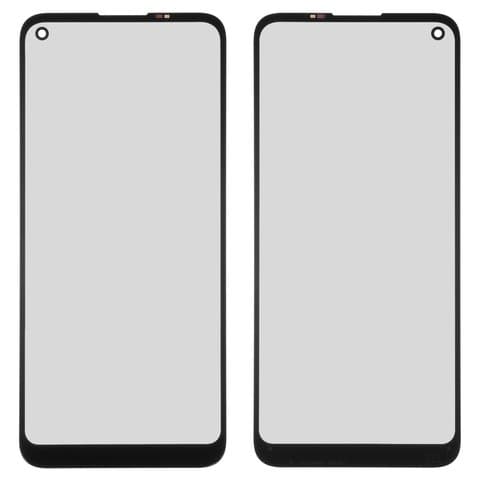 Стекло дисплея Samsung SM-A115 Galaxy A11, черное | стекло тачскрина