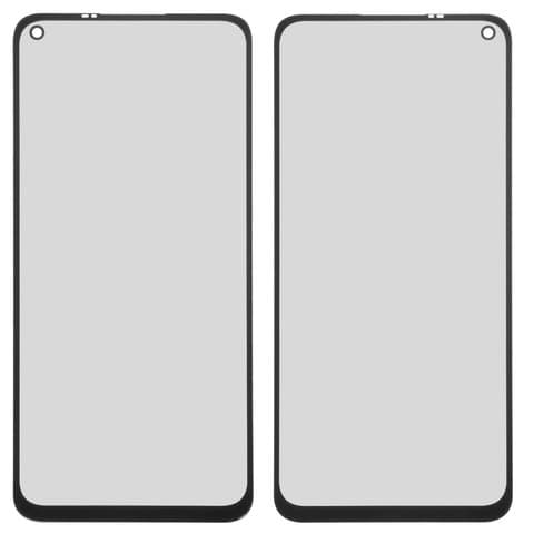 Стекло дисплея Xiaomi Redmi 10X 4G, Redmi Note 9, черное | стекло тачскрина