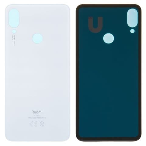 Задня кришка Xiaomi Redmi Note 7, M1901F7G, M1901F7H, M1901F7I, біла, Original (PRC) | корпус, задняя панель аккумулятора, АКБ, батареи