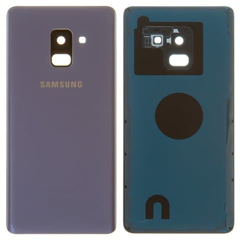 Задня кришка Samsung SM-A530 Galaxy A8 (2018), фіолетова, сіра, із склом камери, Original (PRC) | корпус, задняя панель аккумулятора, АКБ, батареи