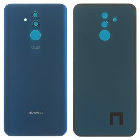 Задня кришка Huawei Mate 20 lite, синя, із склом камери, Original (PRC) | корпус, задняя панель аккумулятора, АКБ, батареи