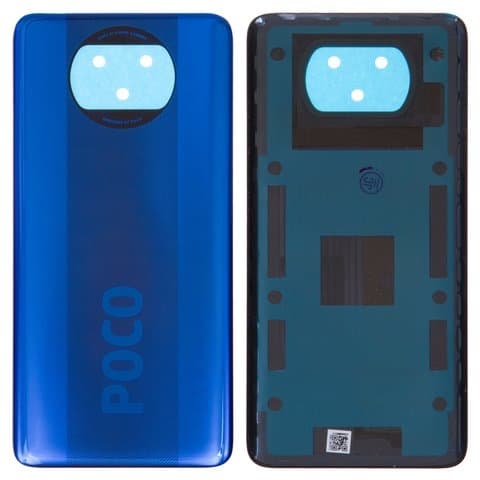 Задня кришка Xiaomi Poco X3, Poco X3 NFC, MZB07Z0IN, MZB07Z1IN, MZB07Z2IN, MZB07Z3IN, MZB07Z4IN, MZB9965IN, M2007J20CI, синя, Cobalt Blue, Original (PRC) | корпус, задняя панель аккумулятора, АКБ, батареи