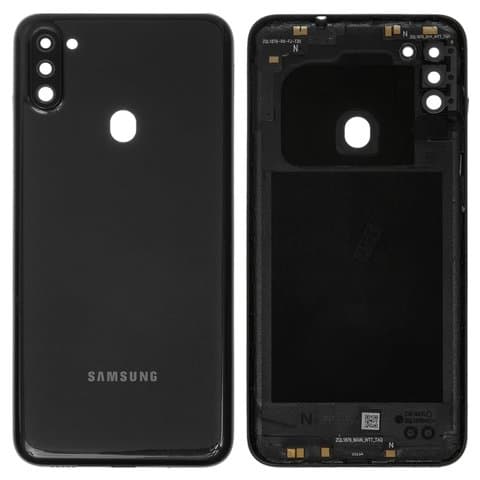 Задня кришка Samsung SM-M115 Galaxy M11, чорна, Original (PRC) | корпус, задняя панель аккумулятора, АКБ, батареи