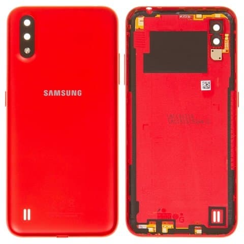 Задня кришка Samsung SM-A015 Galaxy A01, червона, Original (PRC) | корпус, задняя панель аккумулятора, АКБ, батареи