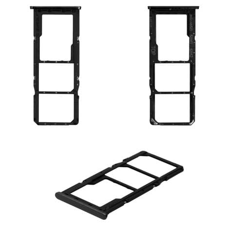 Тримач (лоток) SIM-карты Samsung SM-M515 Galaxy M51, чорний, Original (PRC) | держатель СИМ-карты