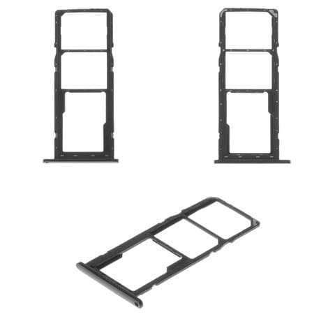 Тримач (лоток) SIM-карты Samsung SM-A015 Galaxy A01, чорний, Original (PRC) | держатель СИМ-карты