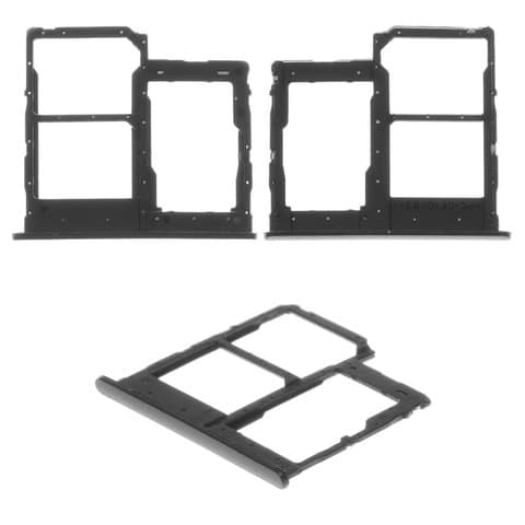 Тримач (лоток) SIM-карты Samsung SM-A013 Galaxy A01 Core, чорний, Original (PRC) | держатель СИМ-карты