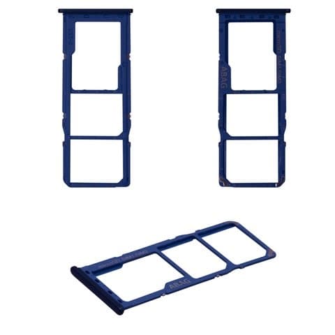 Тримач (лоток) SIM-карты Samsung SM-A217 Galaxy A21s, синій, Original (PRC) | держатель СИМ-карты