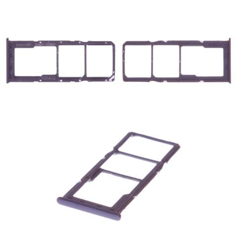 Тримач (лоток) SIM-карты Samsung SM-A217 Galaxy A21s, чорний, Original (PRC) | держатель СИМ-карты