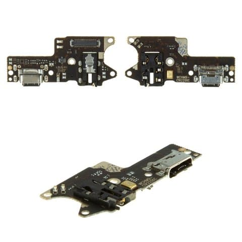 Плата зарядки Xiaomi Redmi 9, M2004J19AG, M2004J19C, M2004J19G, шлейф коннектора зарядки, с микрофоном, High Copy